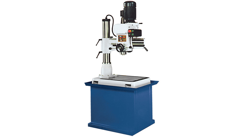 Radial drilling and tapping machine